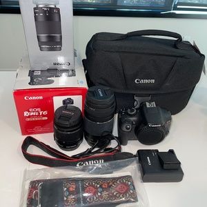 Canon EOS Rebel T6 Digital SLR Camera Kit with EF-S 18-55mm f/3.5-5.6 is II Lens